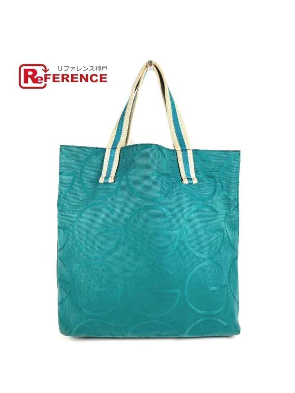 Gucci Shoulder Bag Big Logo Canvas Green